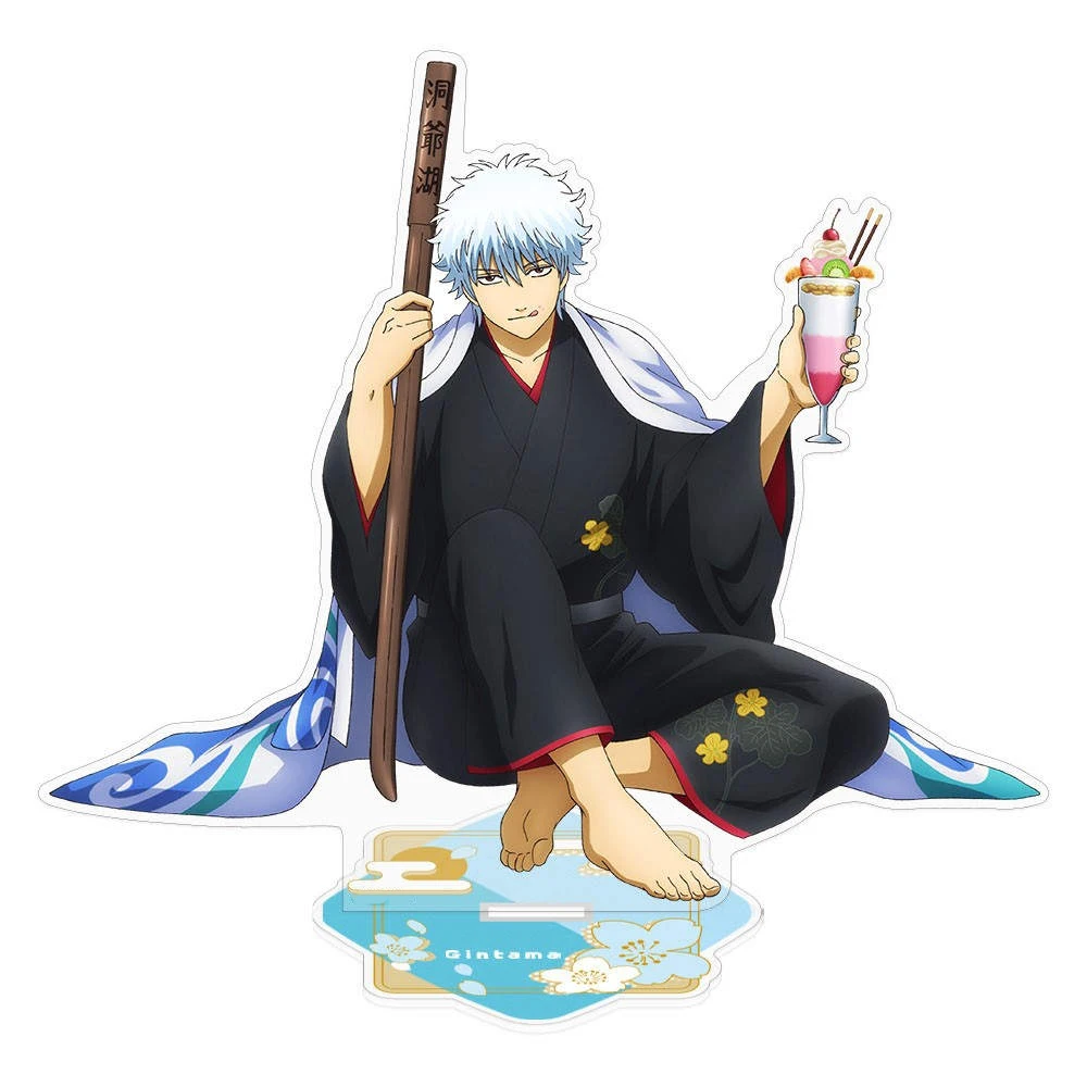 Anime Store GinTama Takasugi Okita Hijikata Gin-san City Life Ver AcrylicStand  HD Characters Desktop Decor Fans Gifts About15cm