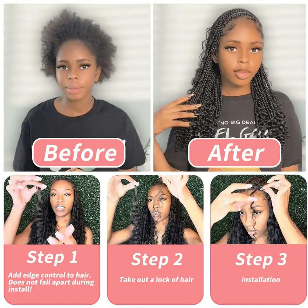 2 Bundles Human Braiding Hair for Boho Braids 14Inch 100G 10A Brazilian Virgin Deep Wave Bulk Human Hair for Braiding