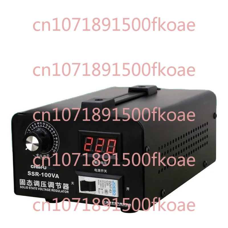 

220V SSR-60VA 6KW 100A SSR-100VA Single Phase Solid State Voltage Regulator Electronic Silicon Controlled Voltage Regulator