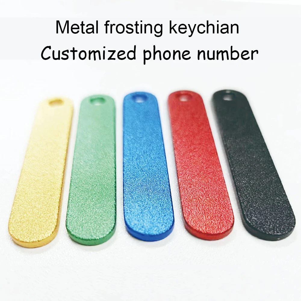 Customized Phone Number Key Chain for Women Men Personalized Laser Engraved Names Metal Bar Key Ring Car Key Chain Family Gifts