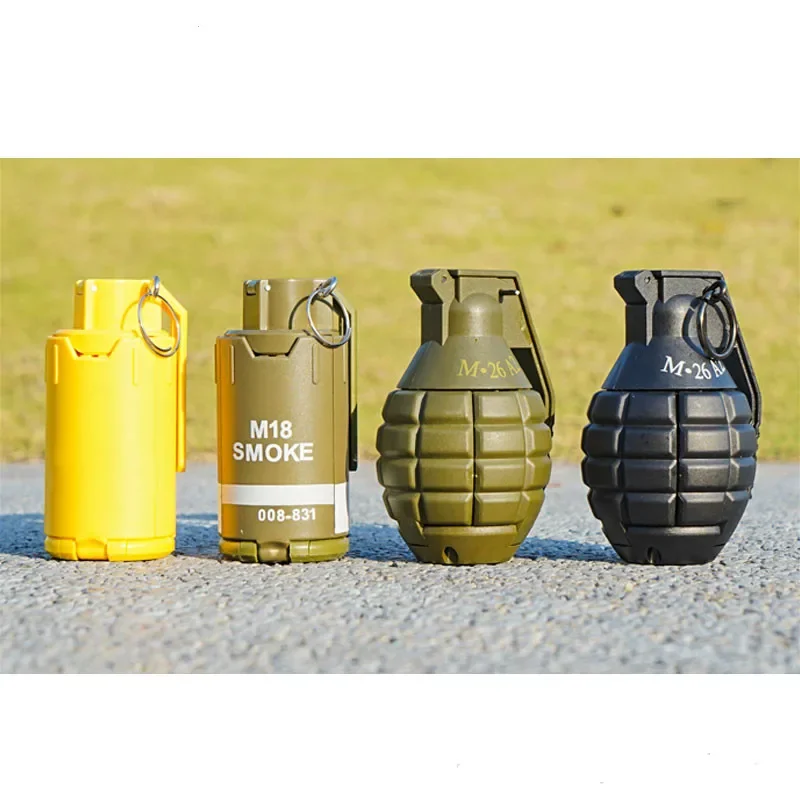 Outdoors Fun Kids toys m18 hand grenade pump thrown plastic explosion pump for 6mm-8mm water gel ball airsoft 6mm