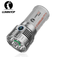 USB C Rechargeable Lamp Power Bank High Power LED Flashlight 46800 Camping Lantern 20000 lumens Fishing Torch Transparent Mach