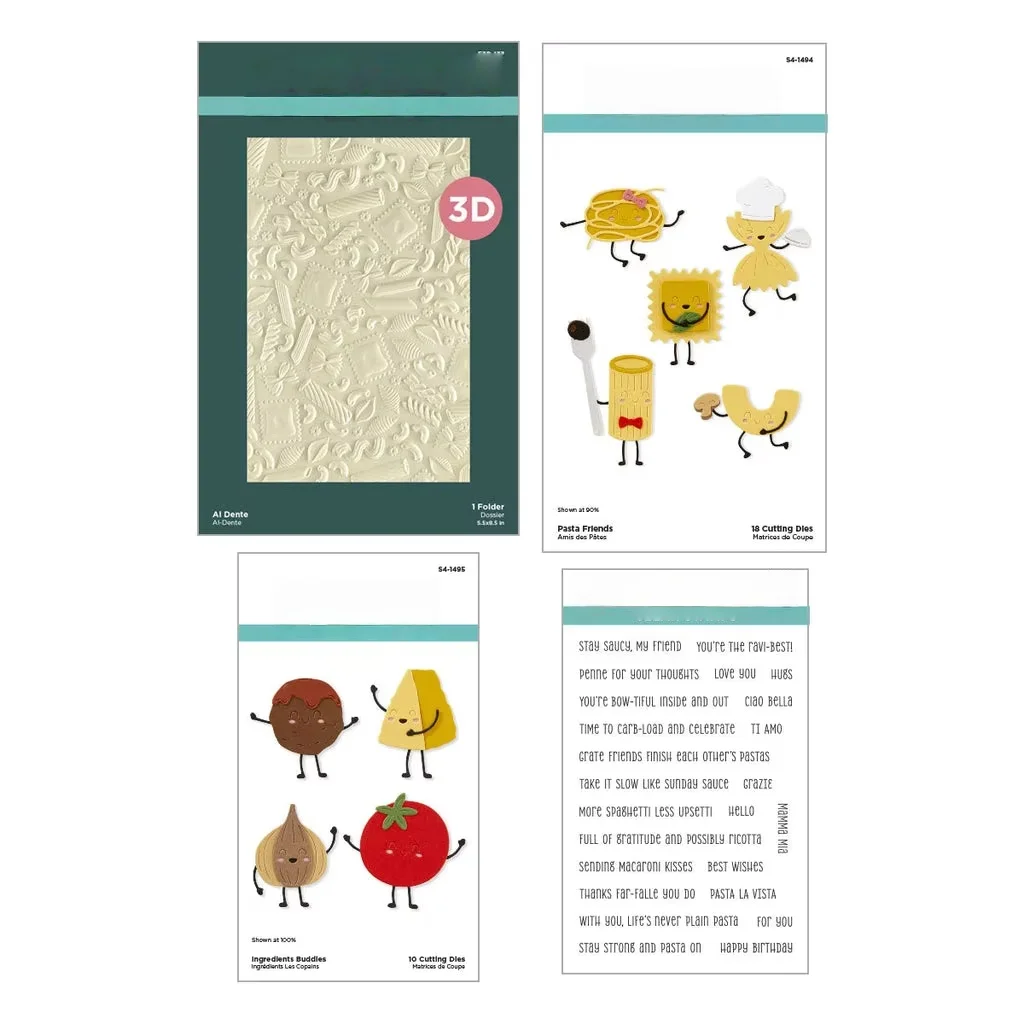 

Pasta Friends Metal Cutting Dies Stamps Hot Foil for DIY Making Card Scrapbook Craft Supplies Template Decoration 2025 New