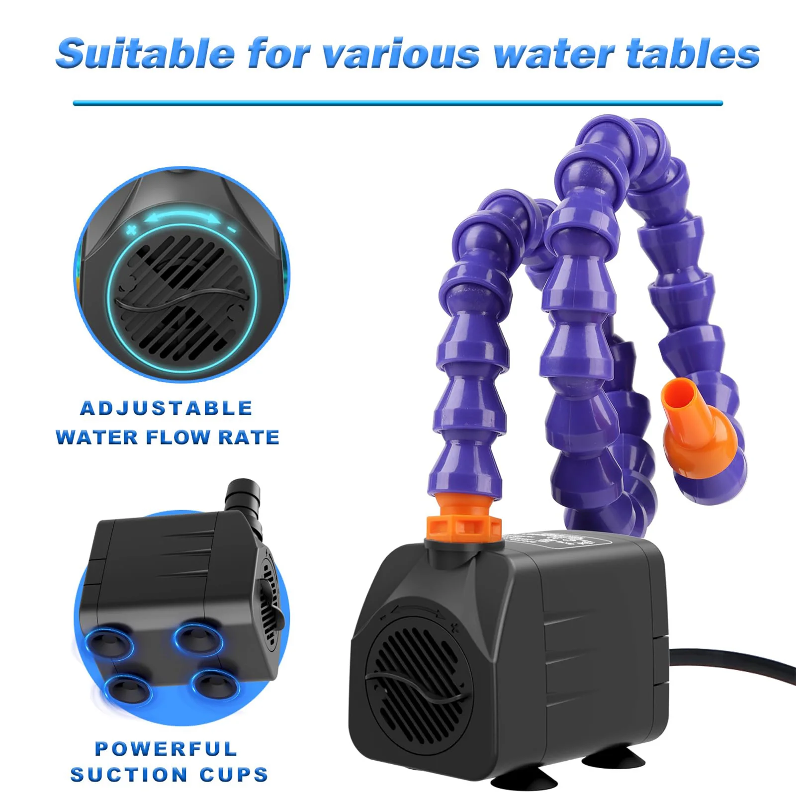 Kids Summer Water Table Pump Summer Outdoor Splash Table Toys for Kids Ages 3+ Years Old EIG88