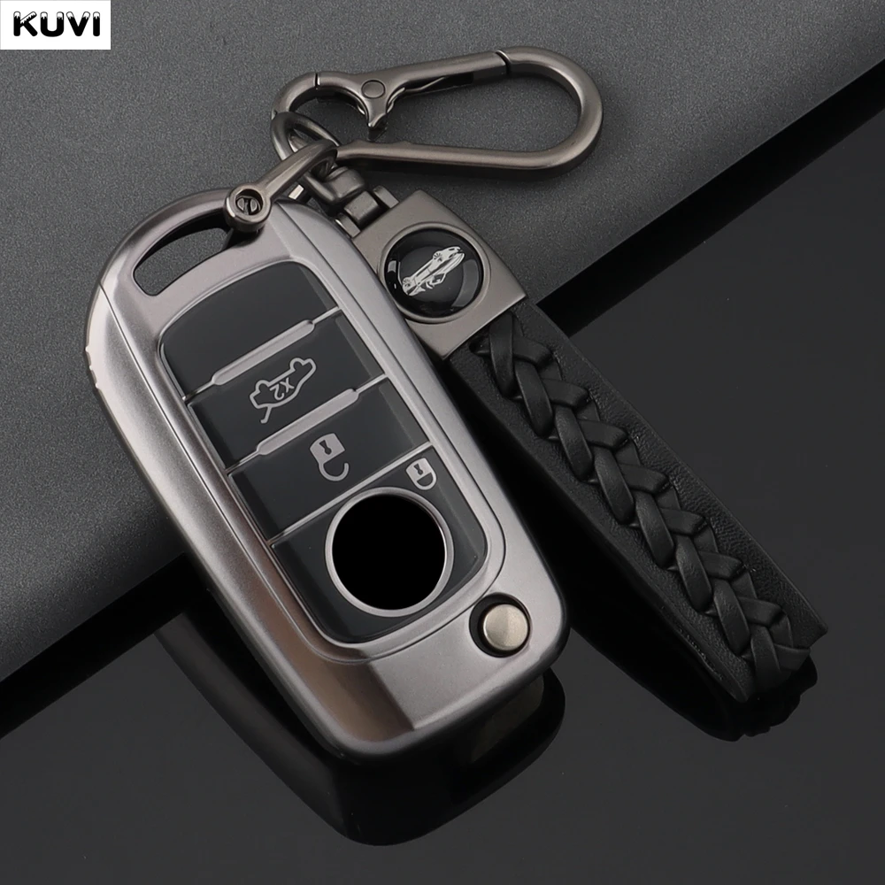 Funda de TPU gris plomo para llave de coche FIAT Tipo Toro Freedom 500X Doblo Argo Nuovo Grazie, carcasa para mando a distancia, llavero