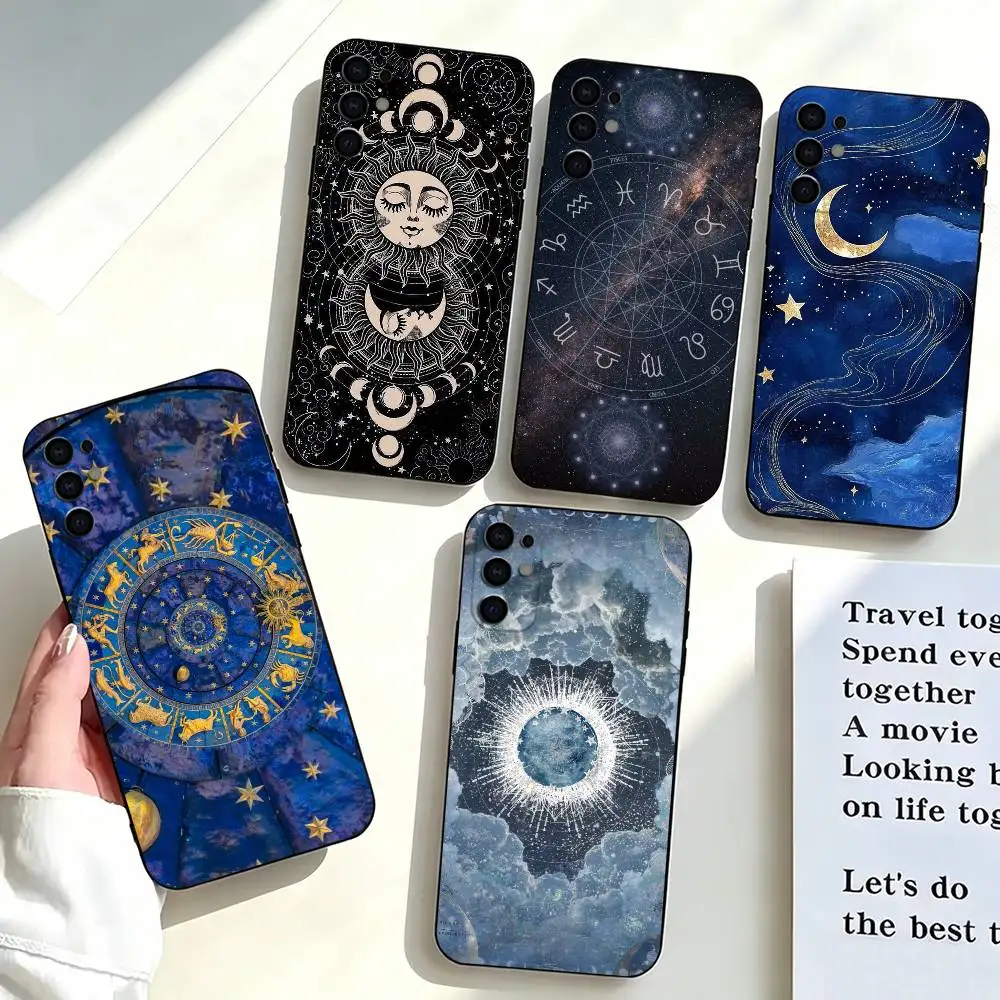 Astrology Star Signs-s Phone Case For Samsung S25,S24,S21,S22,S23,S30,Ultra,S20,Plus,Fe,Soft Silicone Black Cover