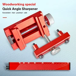 New Aluminum Alloy Sharpener Knife Sharpener Blade for Wood Chisel Honing Angle Guide Sharpening Sharpener Jig Roller