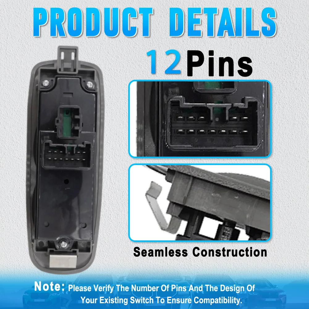 Electric Power Car Window Switch With 12 Pins For Mazda B2500 Bravo UN Ranger Courier UM93-66-350 UM93-66-350-41