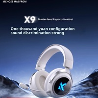 Mchose X9 Wireless Gaming Headset Bluetooth 2.4g Gaming Headset Desktop Computer With Three Modes 7.1 Version Game Earphones