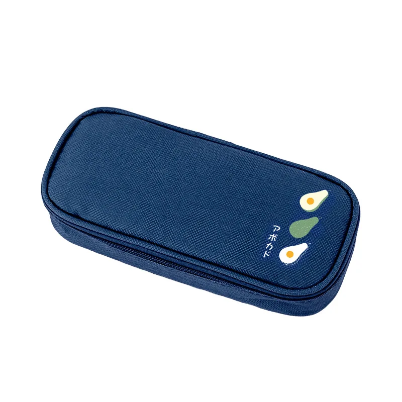 Simple student stationery storage creative stationery box Oxford cloth fruit pencil case large capacity pencil case