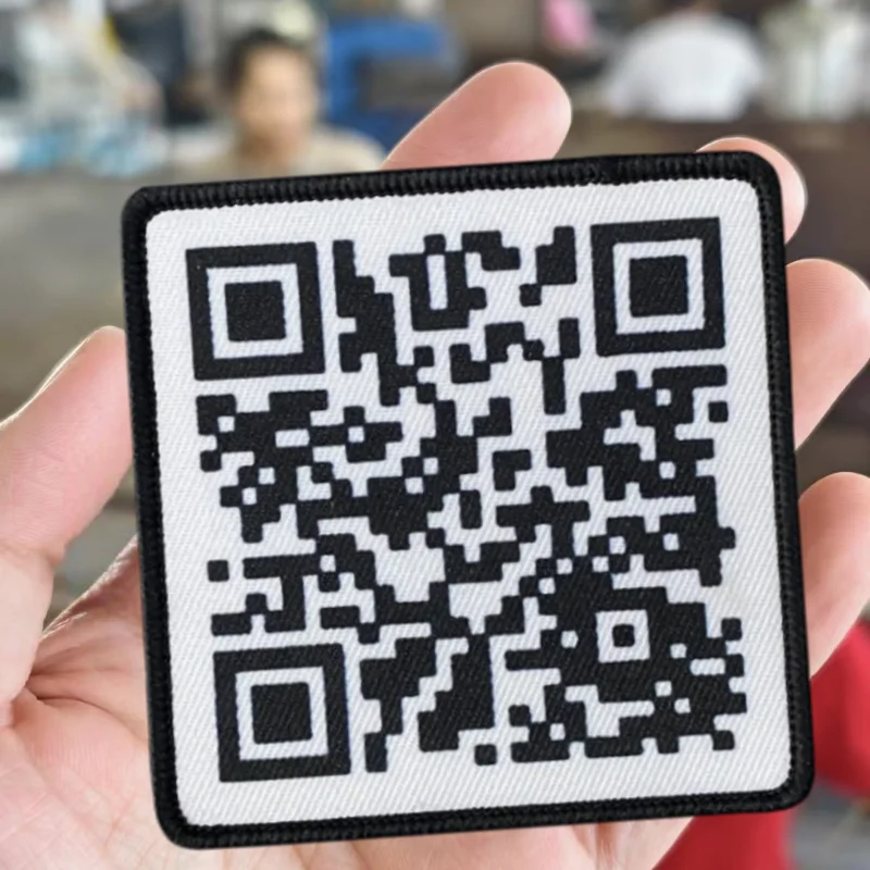 Parche moral QR con velcro – Diseño divertido para chaleco táctico - imagen 2
