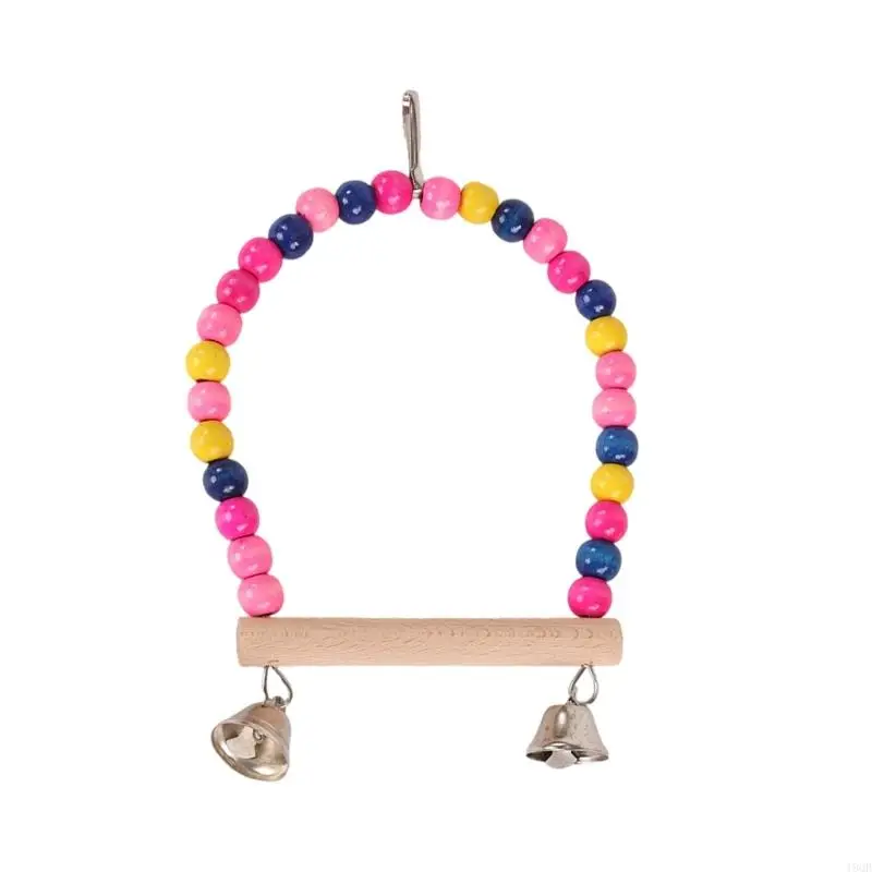 Swing Toy Bird Perch for Small Parrots Molar Grinding Scratchers Rack