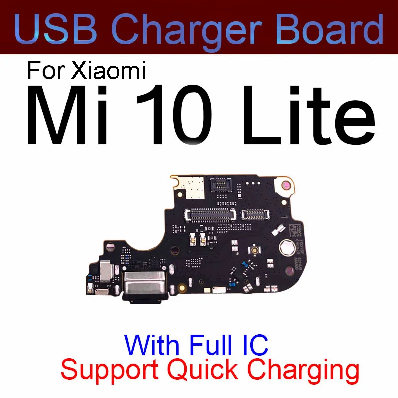 For Xiaomi Mi 10T 10T Pro 10T 10 Lite USB Charger Port Jack Board & Microphone Mic Module & Sim Card Flex Cable Repair Parts IC