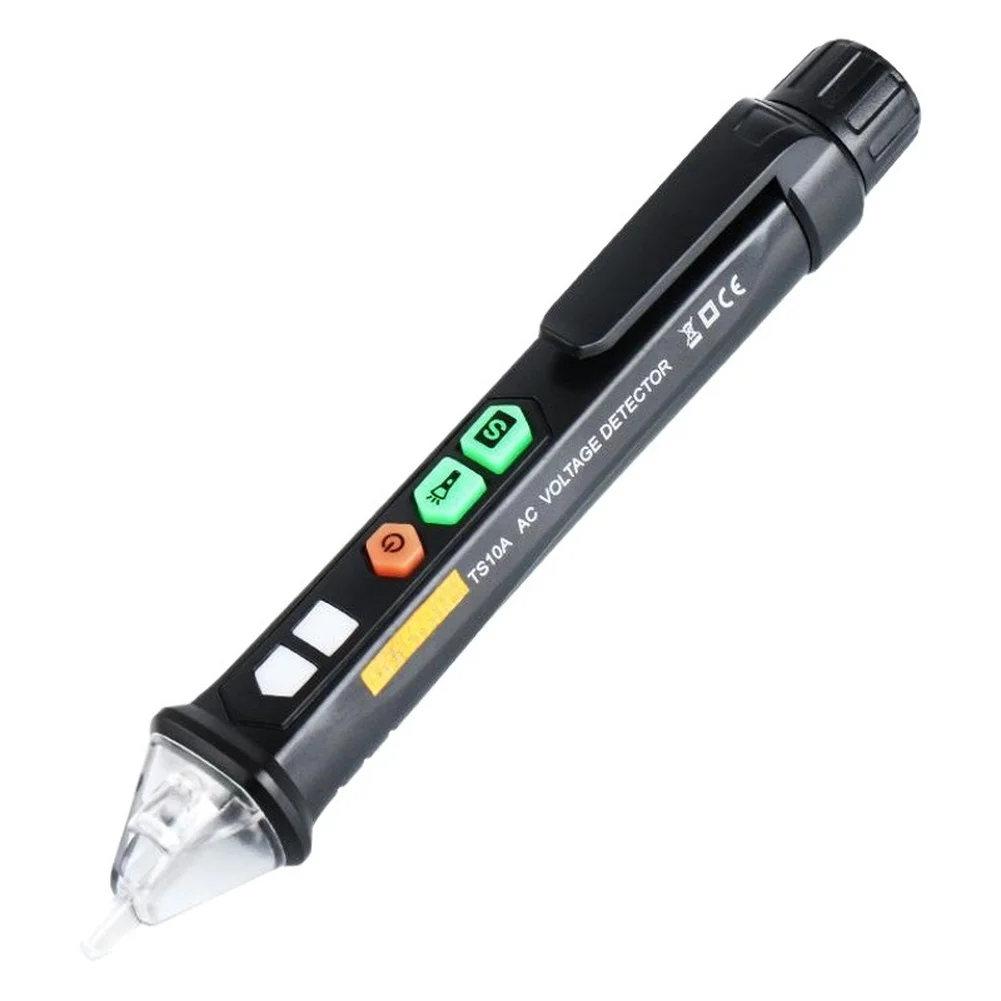 TS10A Digital Voltage Tester Pen Non-Contact AC 12V 1000V Detection with Dual Sensitivity and LED Illumination