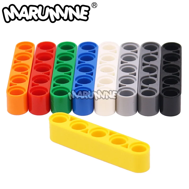 MARUMINE 10PCS 5 Hole Thick link Model Accessories MOC Mechanical Lift Arm 32316 Assembly Parts DIY Children's Birthday Toy Gift