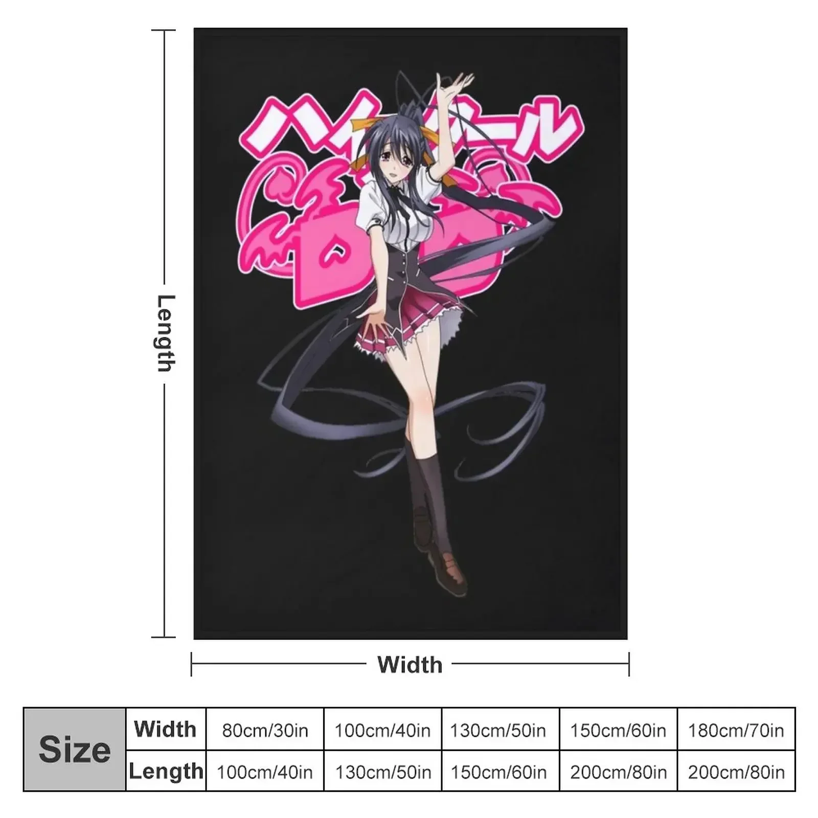 Akeno Himejima - High School DxD Throw Blanket Vintage Luxury Travel Blankets