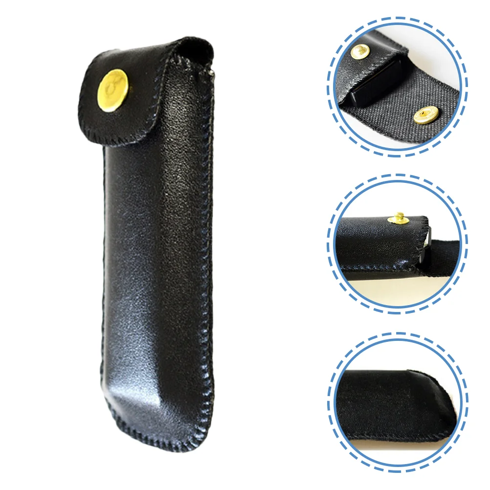 

4 Pcs Harmonica Bag Pouch Sturdy Case Imitation Cover Pu Container Portable Carrying Gift