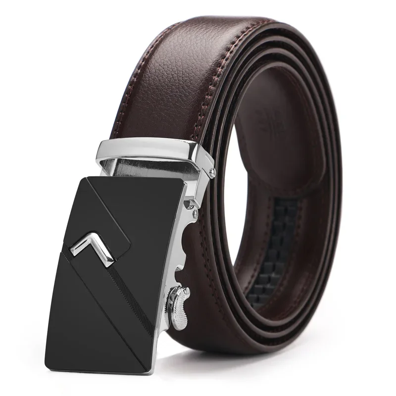 Hot Selling Men Belts Fashion Pu High Quality Alloy Automatic Buckle Belt Business Affairs Casual Belt Men's Belts 3.5cm