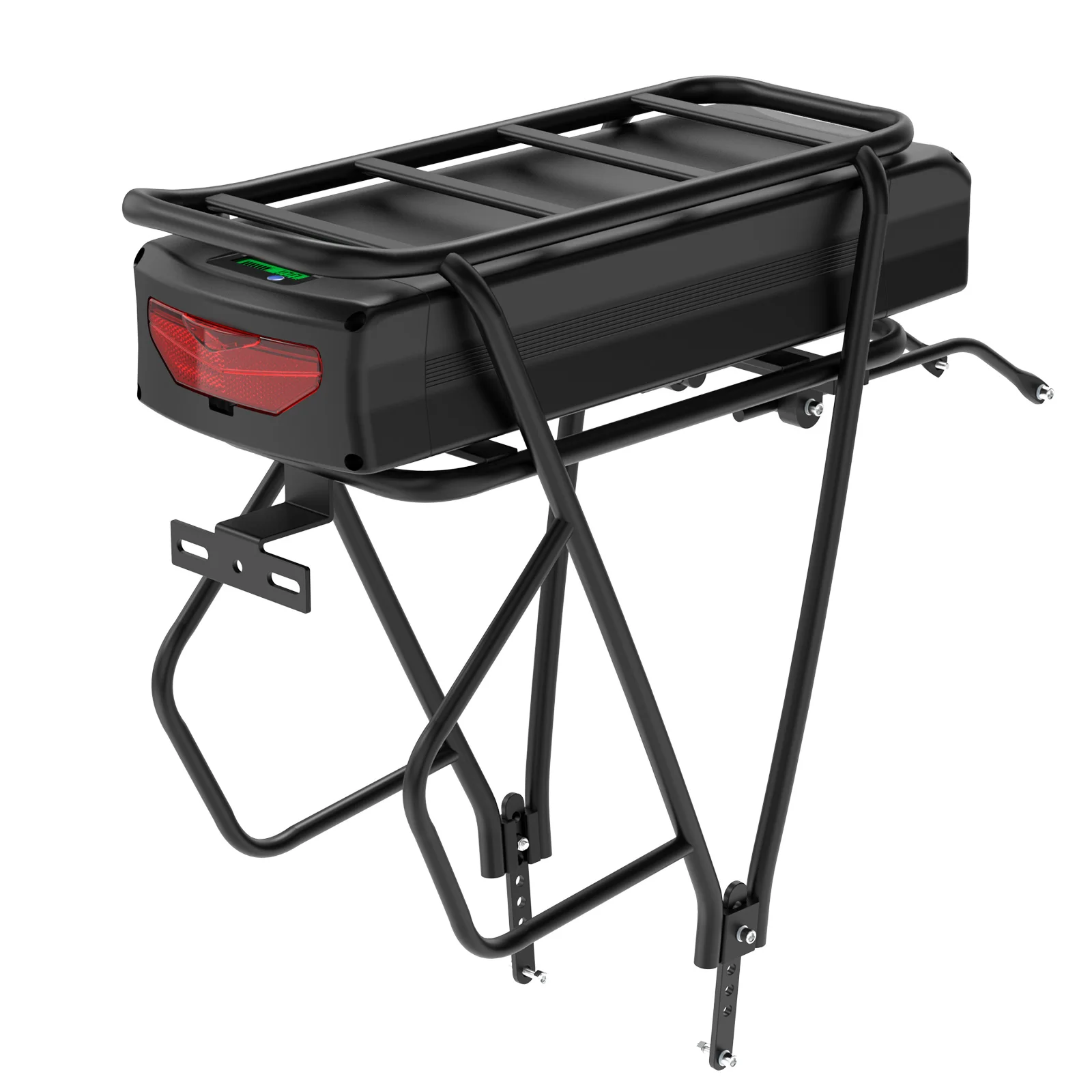 36V21AH Achterdrager E-bike Accu 52V 30Ah Lithium Batterij 18650 21700 48V 14Ah voor Elektrische Fiets 250W 350W 500W 750W 1000W