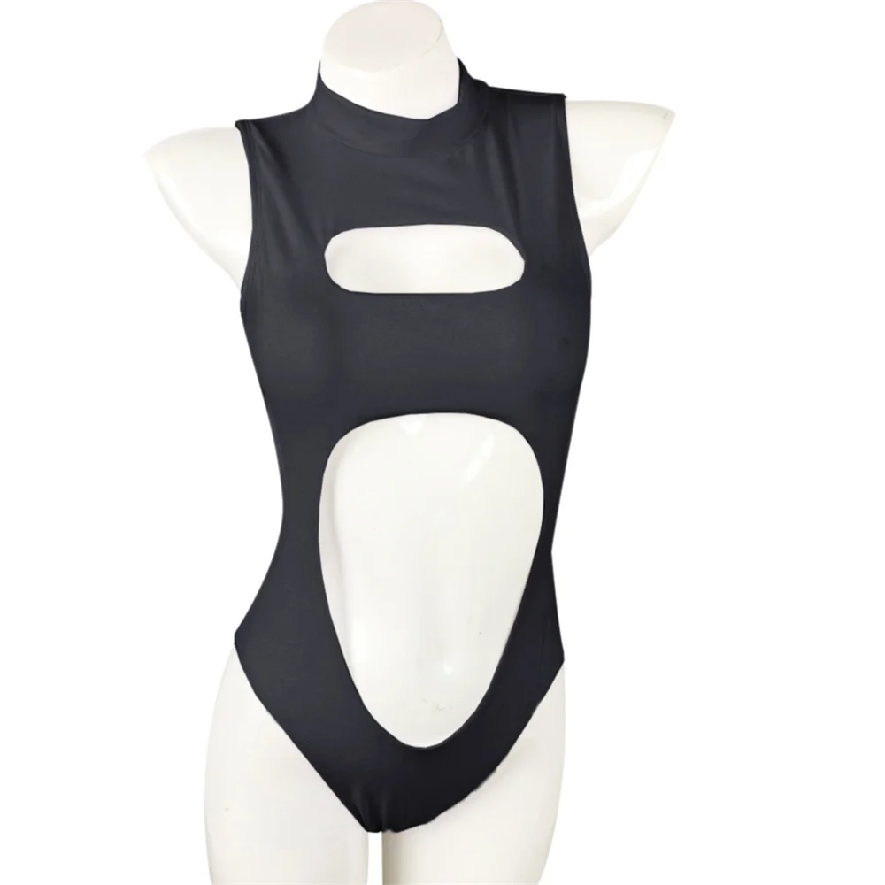 

Black Bikini Hollow Out Swimsuit Zip Up Backless Bathing Suit Women Micro Vacation Swimwear Beach Summer Outfit Biquini Feminino