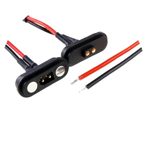 1/5 Paar 2A wasserdichter magnetischer Pogo-Pin-Stecker 2, 3, 4, 5, 6 Positionen Pogopin männlich weiblich 2,54 mm federbelastete DC-Steckdose – Detail 4