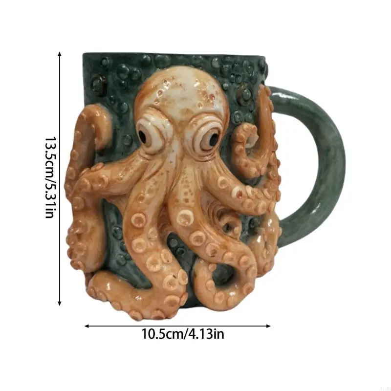 F19B Large Capacity Coffee Mug Beverage Drinking Cup with Handle for Home Restaurant