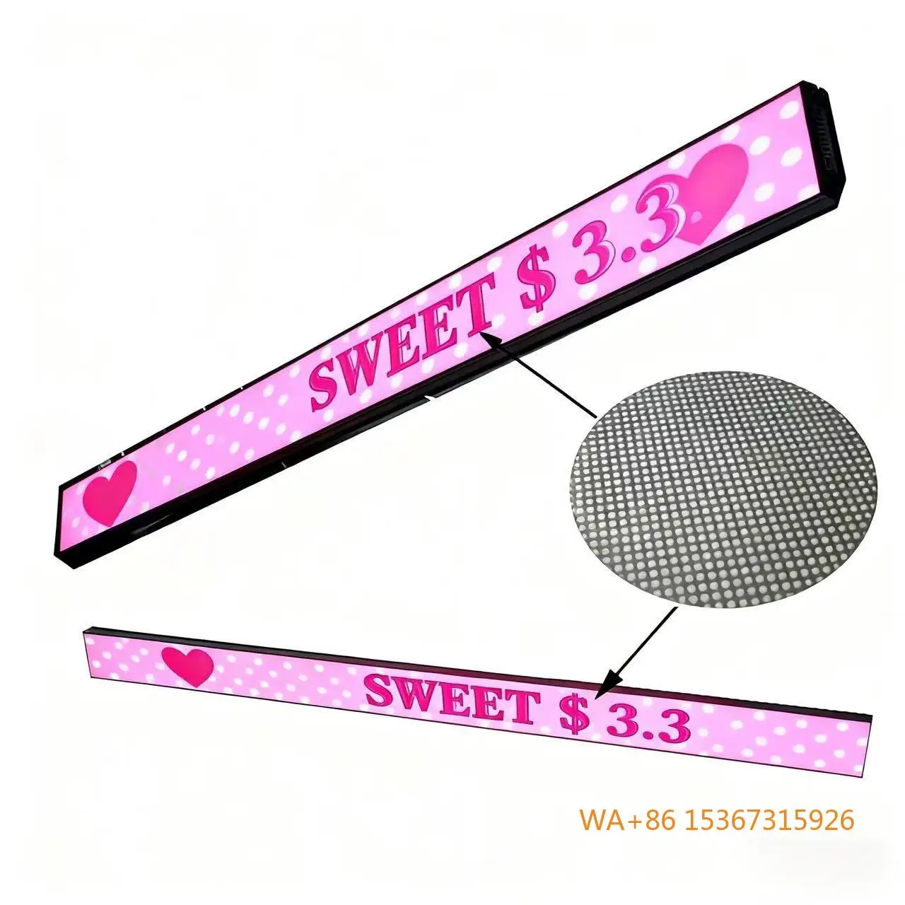 

P1.25 900*60mm Smart LED Shelf Screen Small Pitch Indoor Display for Supermarket Retail