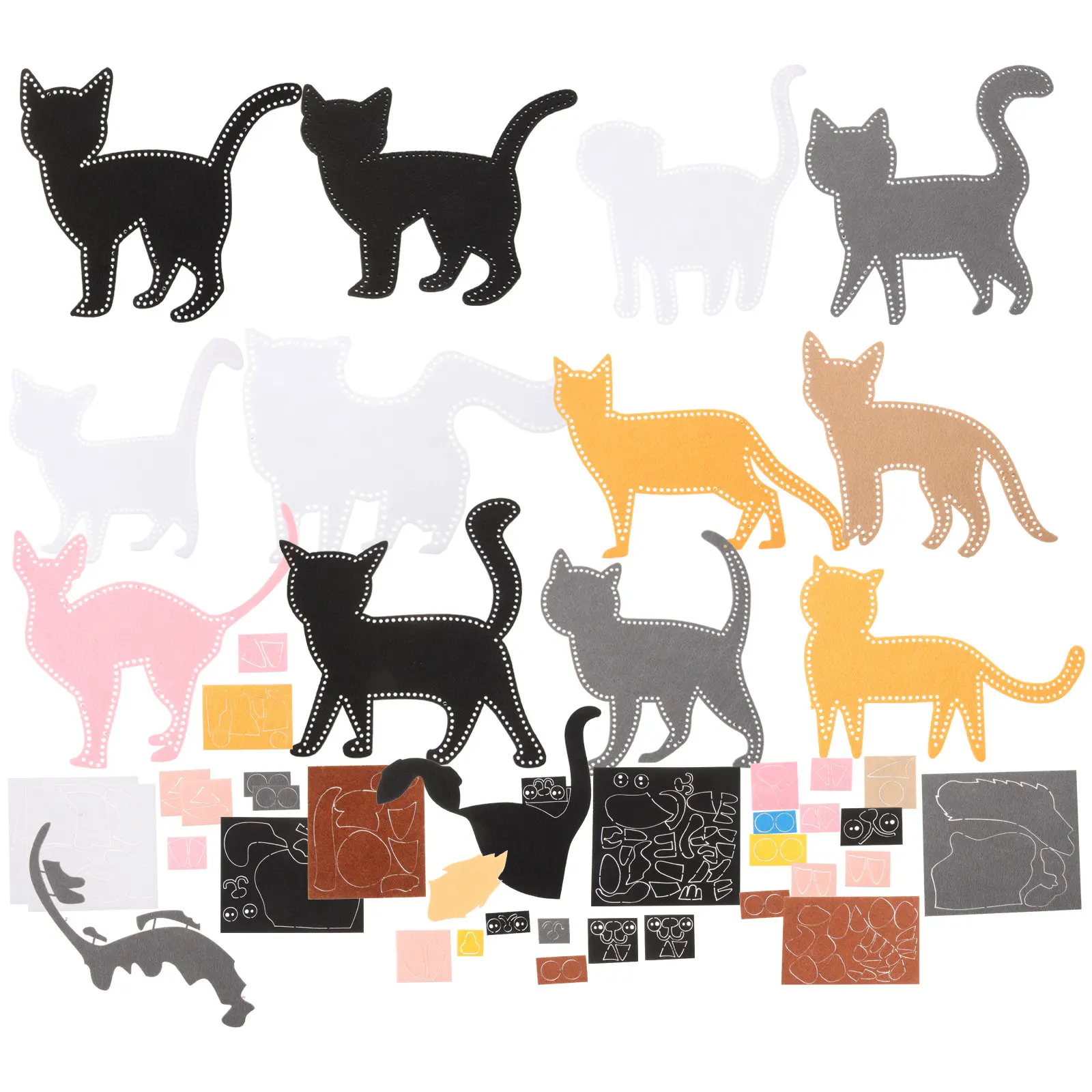 

1Set Felt Animal Sewing Kit Kids DIY Crafting Kit Children Handmade Sewing Set for Birthday Gifts Home Decoration Supplies