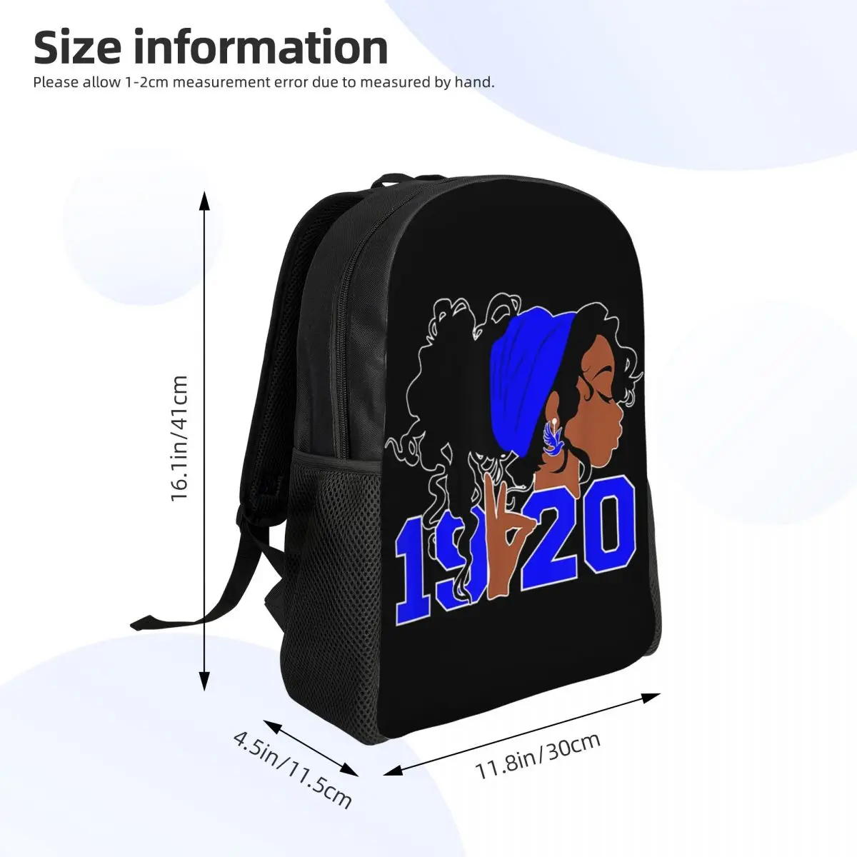 Zeta Phi Beta mochilas con estampado 3D para niñas y niños, bolsas de viaje escolares para hombres y mujeres, bolsa de libros para computadora portátil de 15 pulgadas