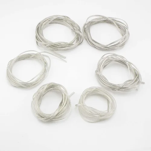 Imagen 2 del producto 28/26/24/22/20/18AWG Cable de cobre de 2 núcleos Cable paralelo transparente línea plana de alimentación CC 1A 2A 3A 5A 7A para tira de luz LED E2