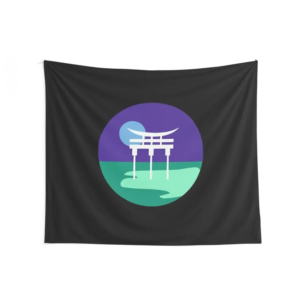 Japanese Torii Gate Landscape Vincian mlm. Gay Male Pride Tapestry House Decor Wall Decorations Room Aesthetic Decor Tapestry