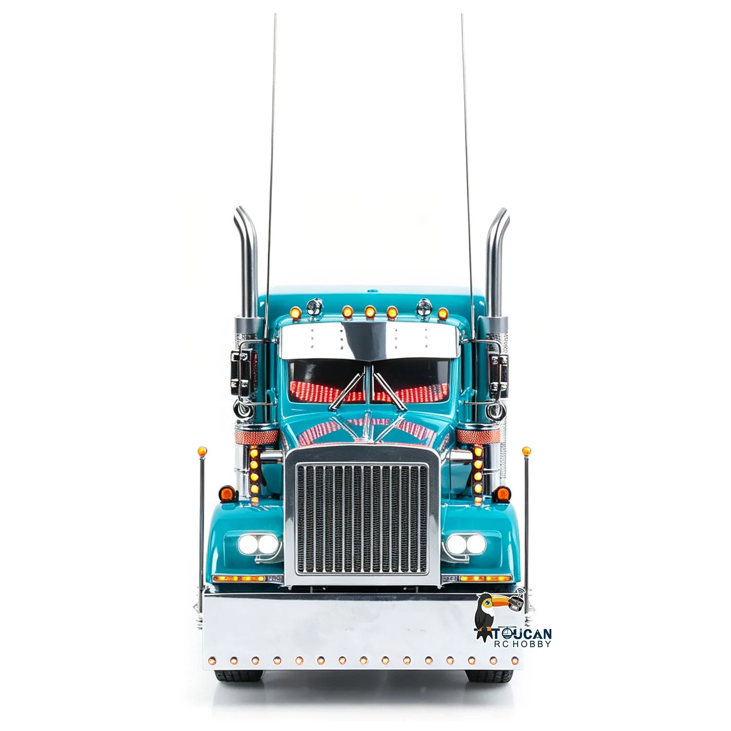 56344  8X6 1/14 TOUCAN Metal Chassis RC Tractor Truck Grand Hauler Lorry Brushless Motor ESC Mid Lift Axle Lock RTR Smoke Radio