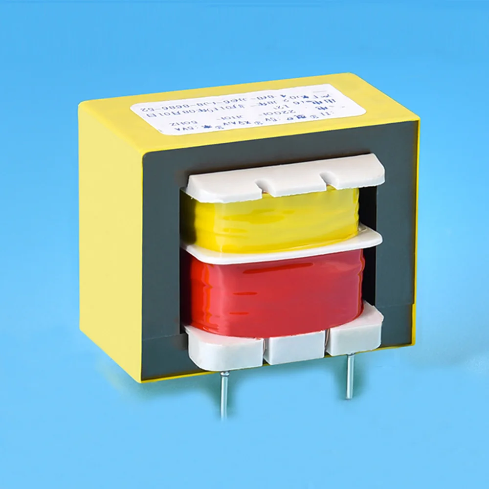 1Pcs 5W Power Transformer AC 220V 380V To AV 6V 9V 12V 15V 24V Isolated Power Frequency PCB Pin Type EI41 5-Pin Vertical