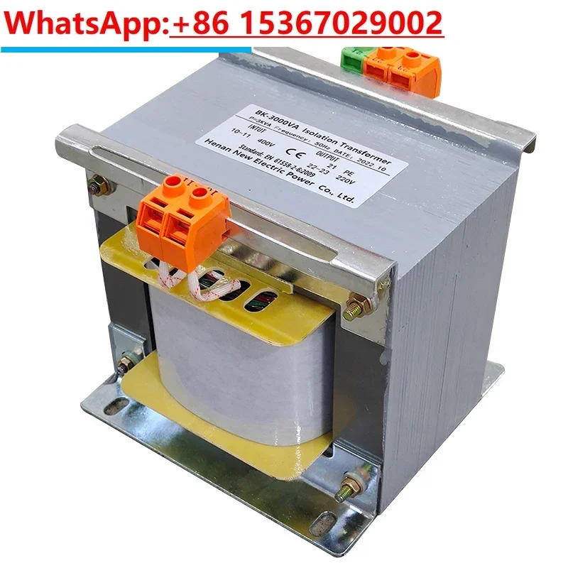 4.5kva 230 v to 400v 3 wire single phase isolation control transformer