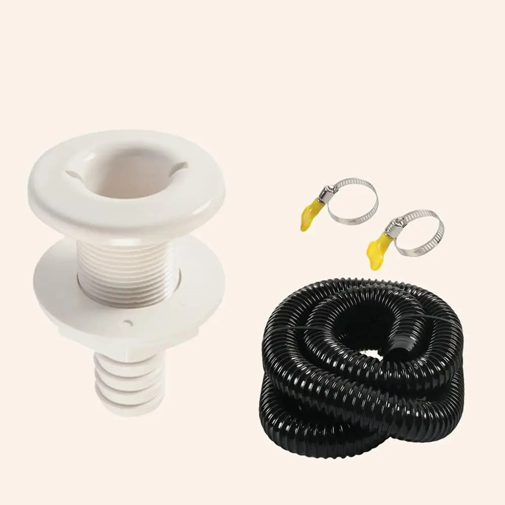 

1-1/8'' Hose Bilge Pump Installation Kit for Boats Hose Thru Hull & Clamps Kit