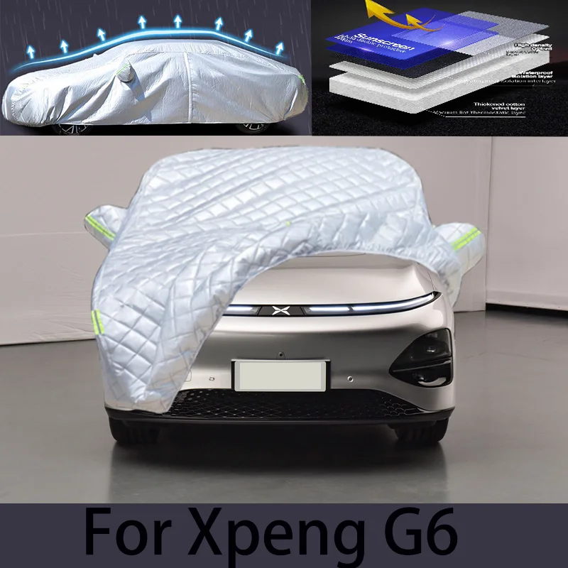 

For Xpeng G6 Car hail protection cover Auto rain protection scratch protection paint peeling protection car clothing