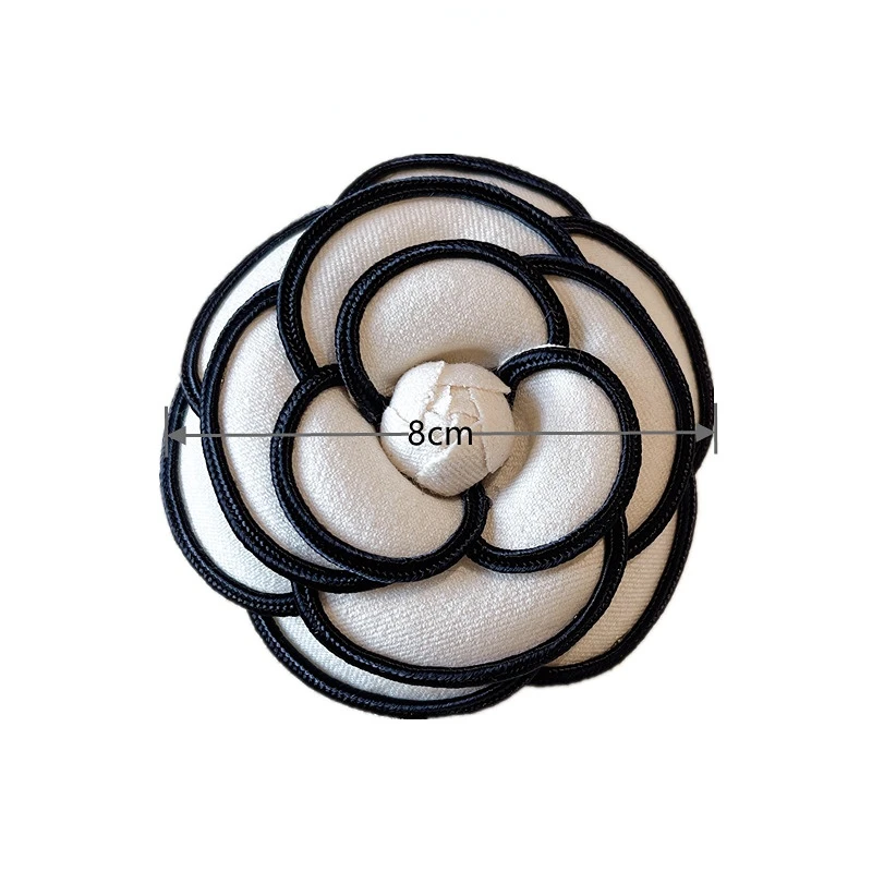 Koreanische Mode Stoff Kamelie Blume Brosche Pins für Frauen Kristall Elegante Corsage Hochzeit Broschen Schmuck Zubehör – Detail 1