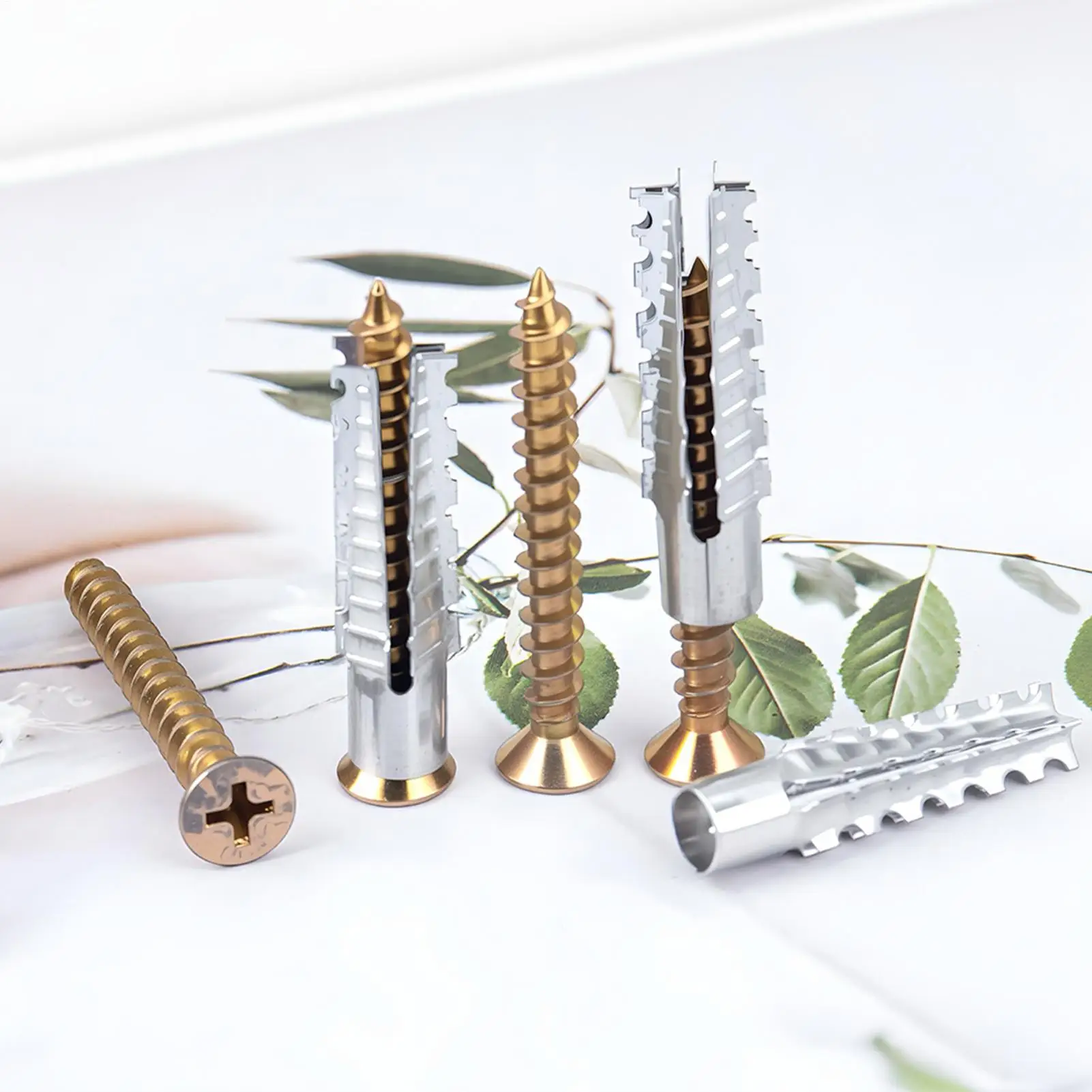 Mounting Screws Expansion Bolts Hardware Nut For Cabinet Door Bookshelf Plaster Board Drilling Picture Mounting Furniture Shelf