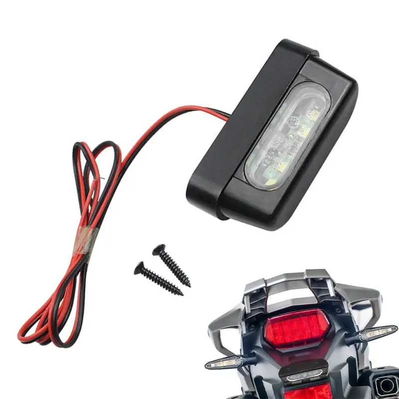 

License Plate Lamp Taillight High-Brightness License Plate Lamp Waterproof Motorcycle LED License Plate Light For Most