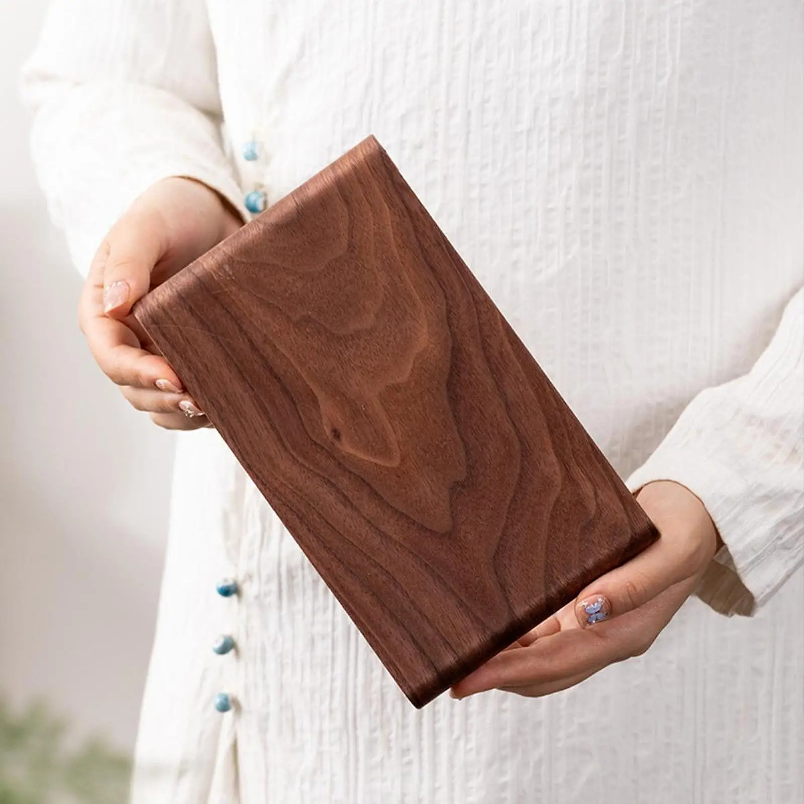Wooden Tea Tray Multifunctional Sturdy Riser Base for Office Cafes Decor