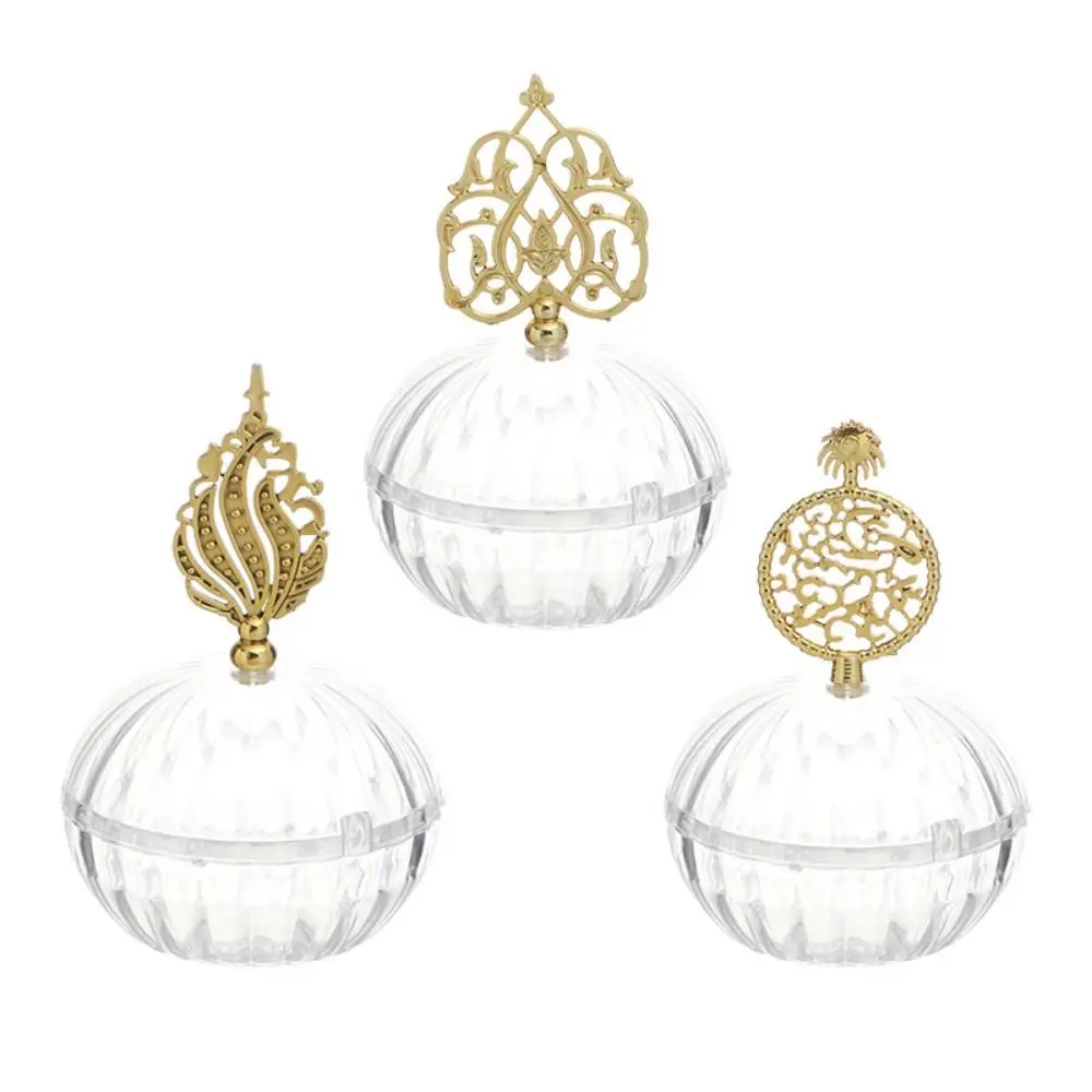 Gold-plated Gold Hollow Box European Style Delicate Candy Container Box Handheld Packaging Gift Box Home Decor