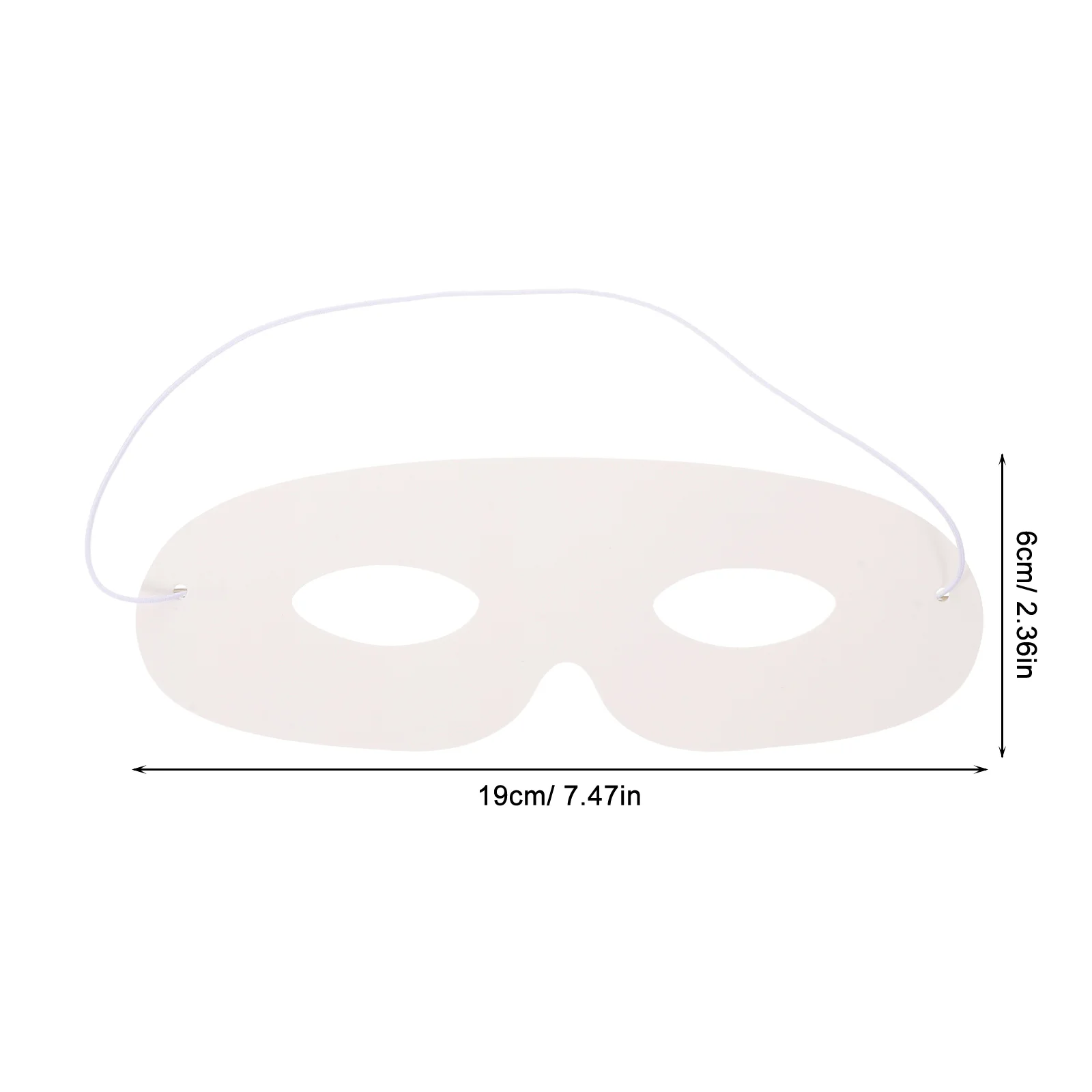 40 قطعة من قناع الأطفال القابل للطلاء DIY أقنعة ورقية بيضاء بحزام مطاطي لحفلات أعياد الميلاد والكرنفال لوازم فنية للحرف اليدوية