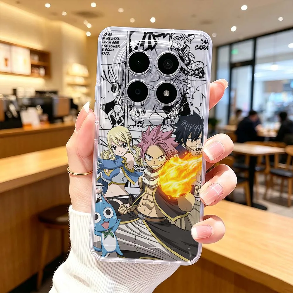 FAIRY TAIL Natsu For Xiaomi Redmi Note 15 14 13 12 11E 9 Pro Pro+ 4G 5G Protective Transparent Phone Case Cover view 2