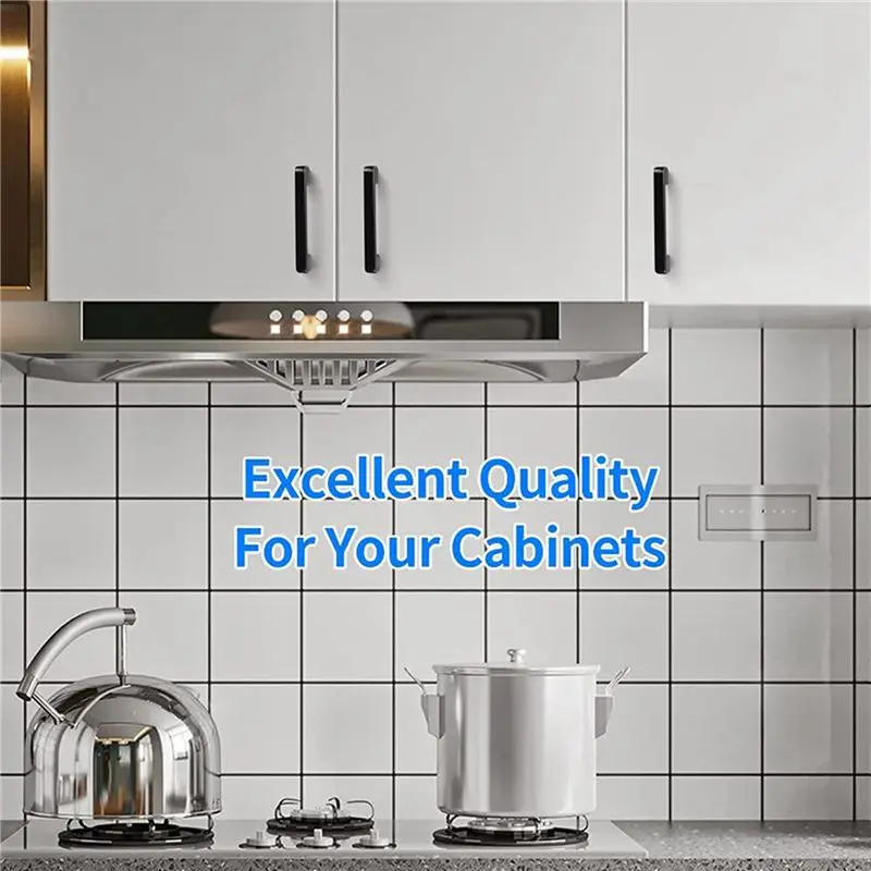 EYFL-30Pcs Black Handles For Furniture Cabinet Knobs And Handles Kitchen Handles Drawer Knobs Cabinet Pulls 96Mm