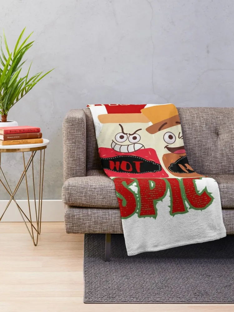 I’m a little spicy, chilli pots with attitude Throw Blanket Blankets For Sofas Plush Flannels heavy to sleep Blankets