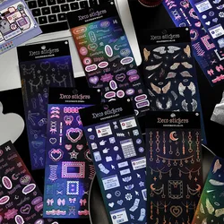 1 pc Vintage flat small Labels Stickers Adhesive Diy Scrapbooking Diary Album Collage material Gift Sealing Sticker
