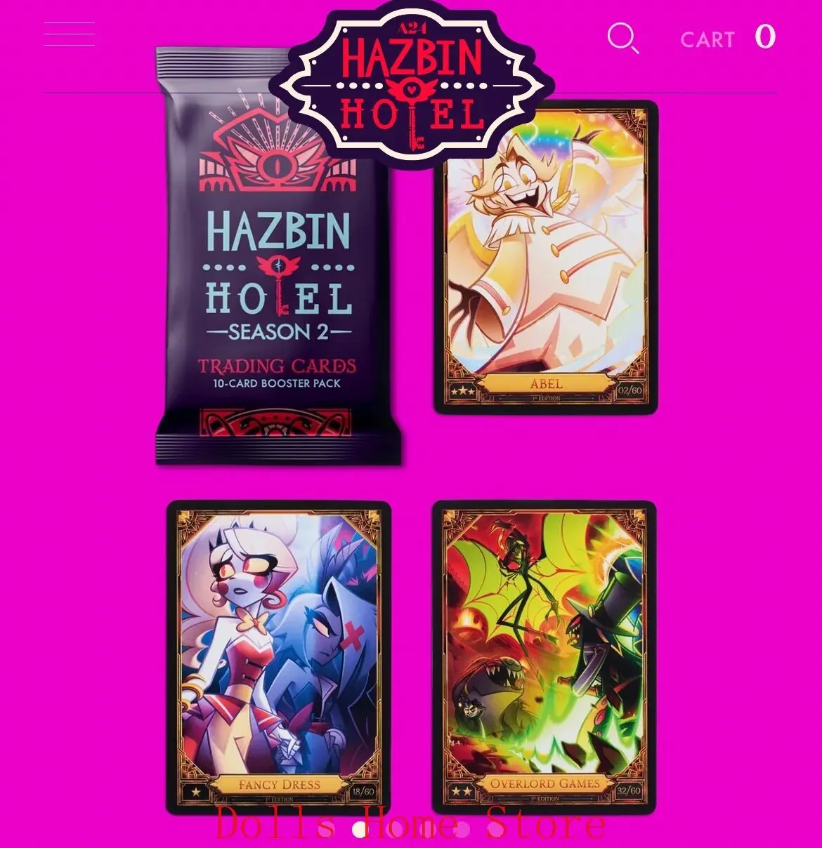 Anime Official Hazbin Hotel Lucifer Morningstar Alastor Vox Husk Angel Dust Cosplay Cartoon Collection Card Lesser Calorie Gift - view 5