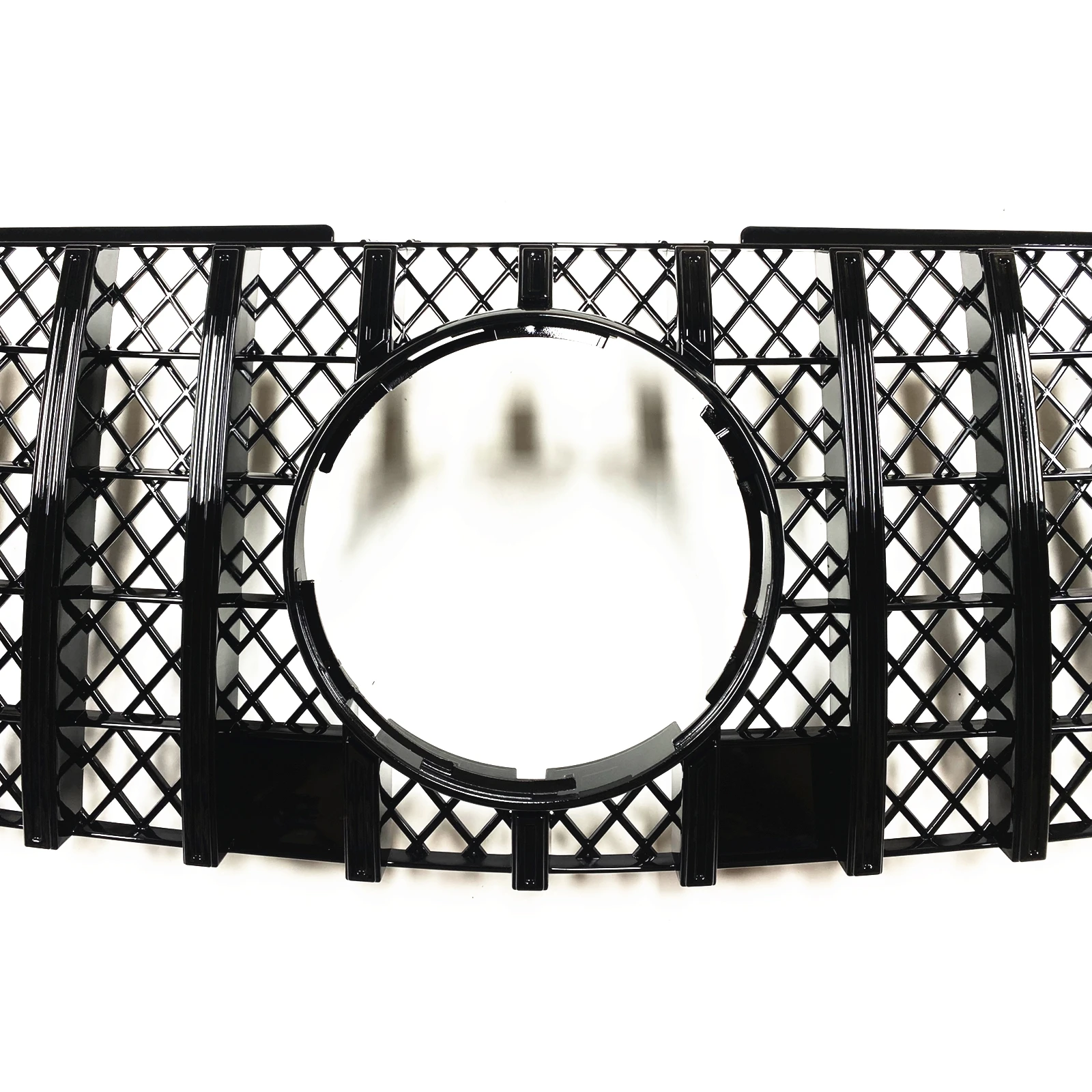 Black Front Front Inlet Grille Grill For Mercedes-Benz ML Class W164 ML320 ML350 ML550 2009-2012 Upper Bumper Hood Mesh Grid