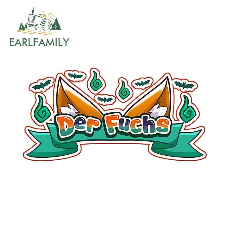 

EARLFAMILY 13 см x 6,6 см Fanart лиса логотип Автомобильная наклейка Kawaii уши слова ноутбук инструменты наклейка мультфильм мотоциклы автомобильные аксессуары