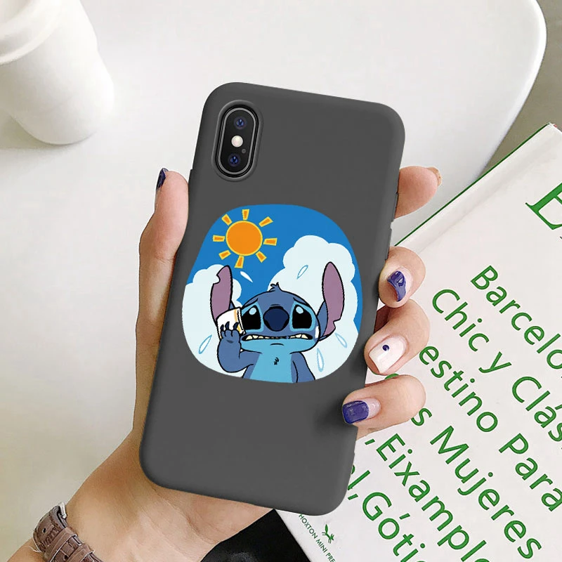 Stich Fall Für iphone X XR XS Max Schutzhülle Anime Cartoon Weiche Silikon Funda Für iphoneX XSMA iphoneXR Taschen stoßstange Capa